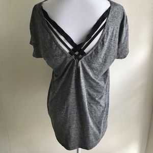 Strappy back active workout tshirt